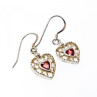 925 Sterling Silver Garnet 
