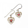 925 Sterling Silver Garnet 