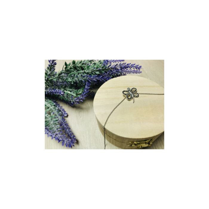 925 Sterling Silver Spinel Butterfly Chain With Pendant