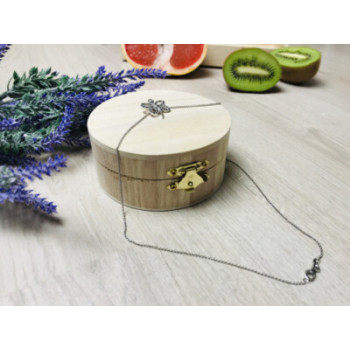 925 Sterling Silver Spinel Butterfly Chain With Pendant