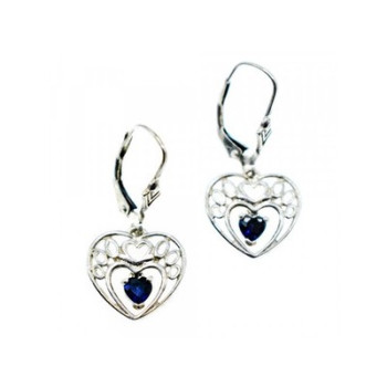 925 Sterling Silver Sapphire 