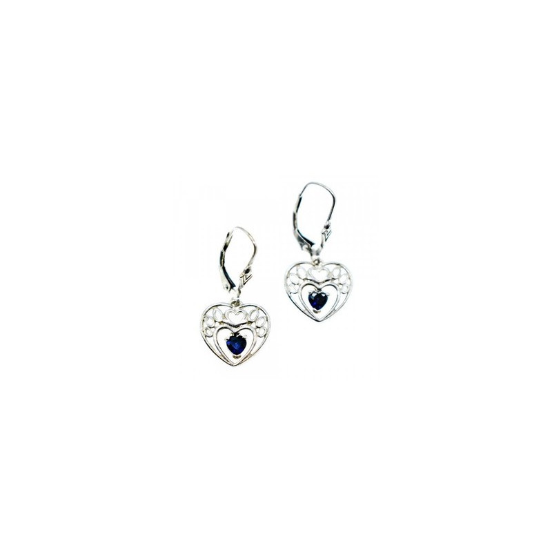 925 Sterling Silver Sapphire 