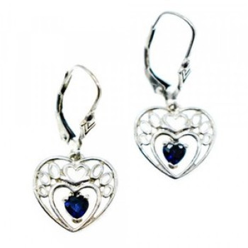925 Sterling Silver Sapphire 