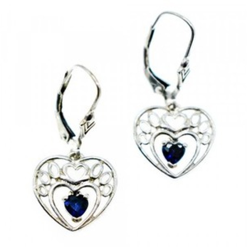 925 Sterling Silver Sapphire 