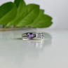 925 Sterling Silver Tourmaline Ring Size 8