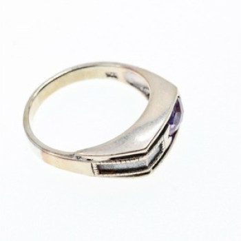 925 Sterling Silver Tourmaline Ring Size 8