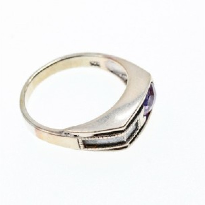 925 Sterling Silver Tourmaline Ring Size 8