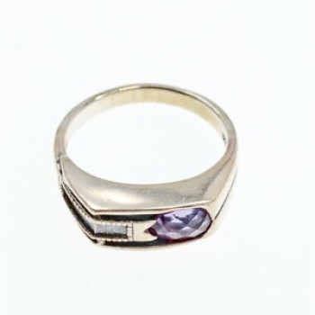 925 Sterling Silver Tourmaline Ring Size 8