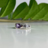 925 Sterling Silver Tourmaline Ring Size 8