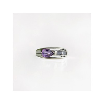 925 Sterling Silver Tourmaline Ring Size 8