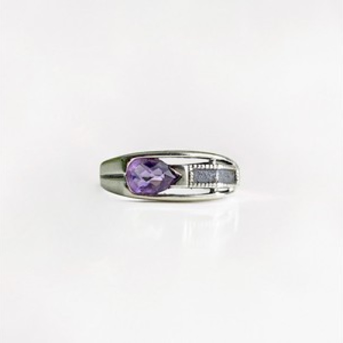 925 Sterling Silver Tourmaline Ring Size 8