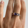 925 Sterling Silver Tourmaline Ring Size 8