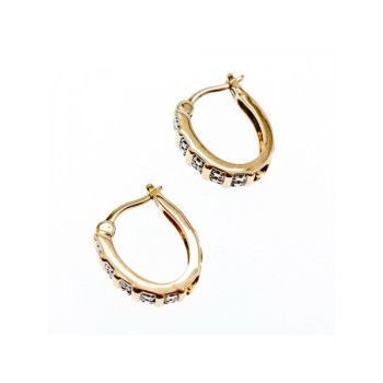 925 Sterling Silver Gold Plated Earrings