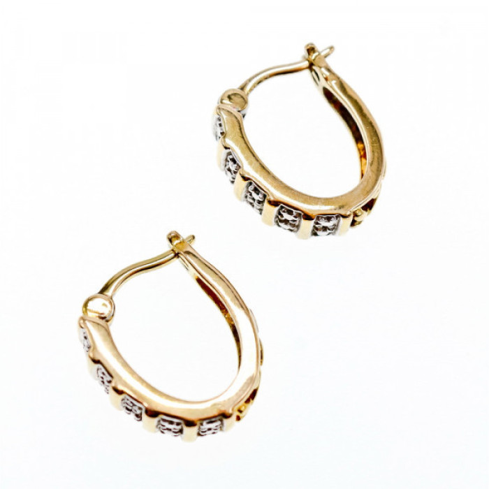925 Sterling Silver Gold Plated Earrings