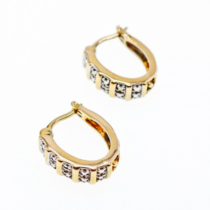 925 Sterling Silver Gold Plated Earrings