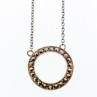 925 Sterling Silver Marcasites Pendant Necklace