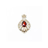 925 Sterling Silver Garnet Pendant