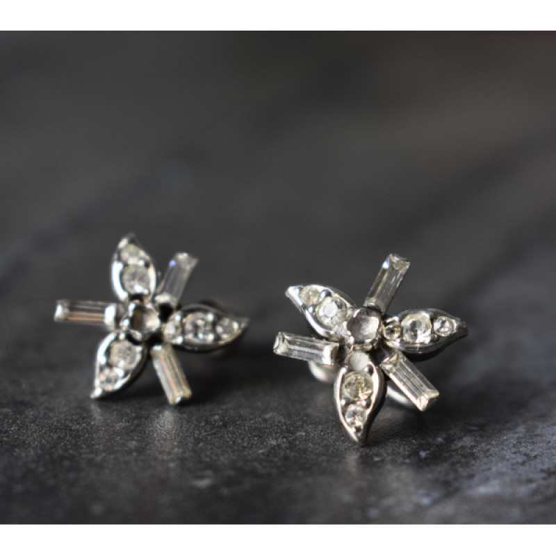 925 Sterling Silver White CZ Earrings