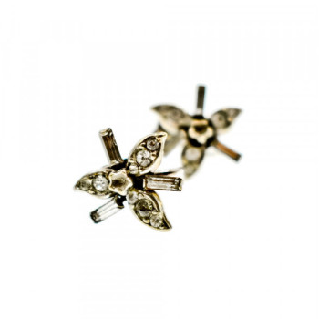 925 Sterling Silver White CZ Earrings