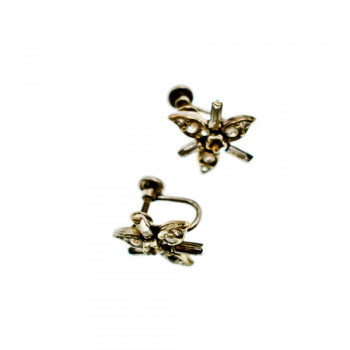 925 Sterling Silver White CZ Earrings