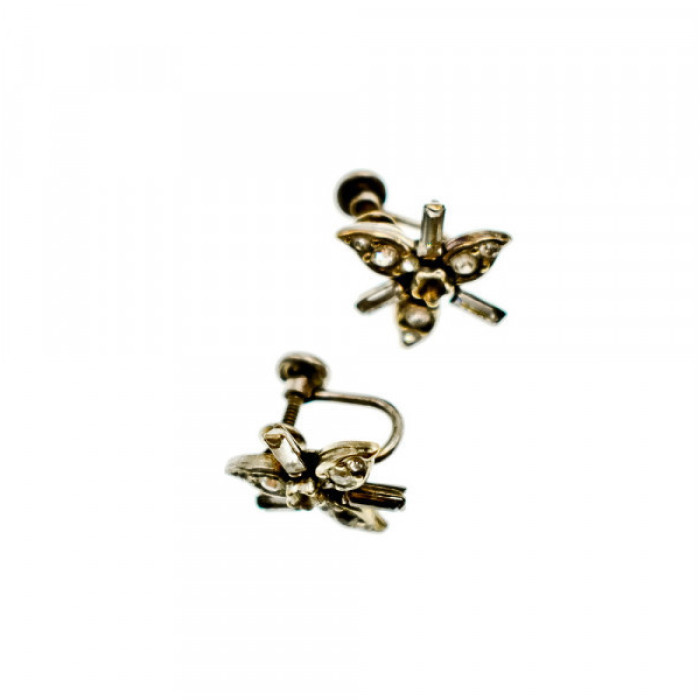 925 Sterling Silver White CZ Earrings