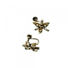 925 Sterling Silver White CZ Earrings