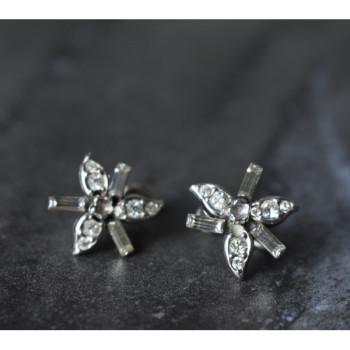 925 Sterling Silver White CZ Earrings
