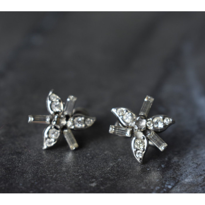 925 Sterling Silver White CZ Earrings
