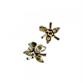 925 Sterling Silver White CZ Earrings