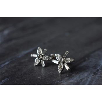 925 Sterling Silver White CZ Earrings