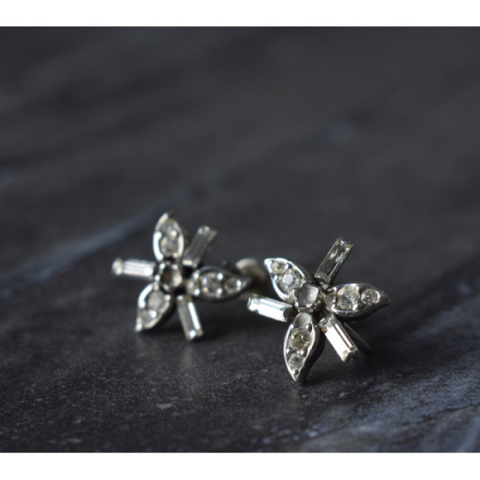 925 Sterling Silver White CZ Earrings
