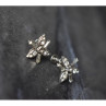 925 Sterling Silver White CZ Earrings