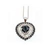 925 STERLING SILVER BLACK SPINEL & GOSHENITE 