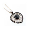 925 STERLING SILVER BLACK SPINEL & GOSHENITE 