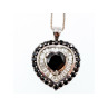 925 STERLING SILVER BLACK SPINEL & GOSHENITE 
