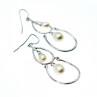 925 Sterling Silver Pearls Earrings