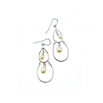 925 STERLING SILVER PEARLS EARRINGS