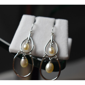 925 Sterling Silver Pearls Earrings