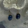 925 Sterling Silver Blue Moonstone Earrings Length 1.30 Inch