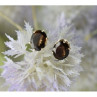 925 Sterling Silver Hessonite Stud Earrings