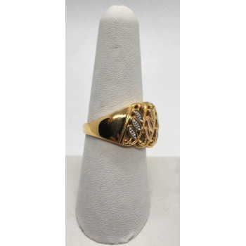 925 Sterling Silver Diamonds Ring Size 7.5