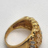 925 Sterling Silver Diamonds Ring Size 7.5