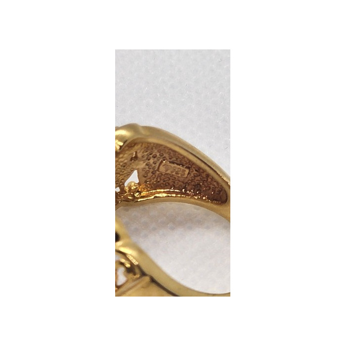 925 Sterling Silver Diamonds Ring Size 7.5