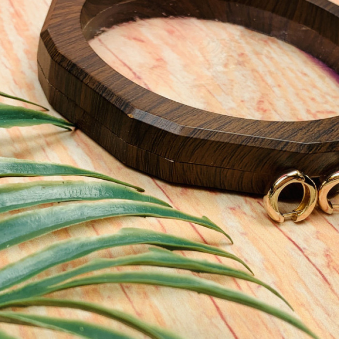 925 Sterling Silver Gold Plated Earrings