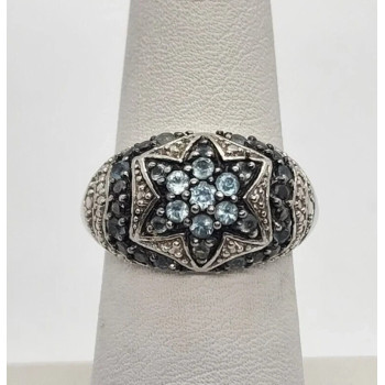 925 Sterling Silver Spinel Ring Size 6.5