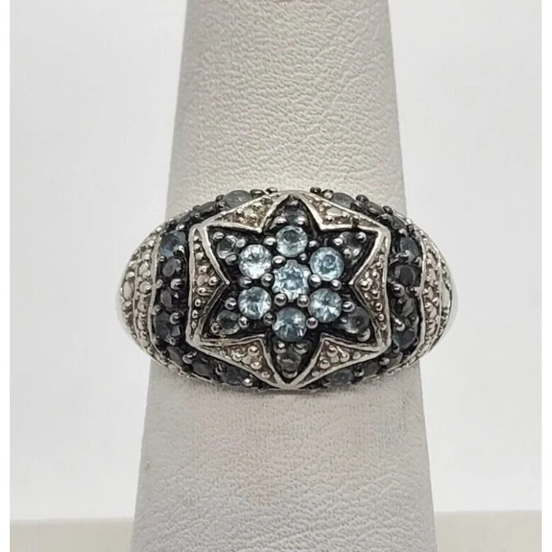 925 Sterling Silver Spinel Ring Size 6.5