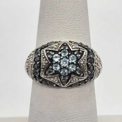 925 Sterling Silver Spinel Ring Size 6.5
