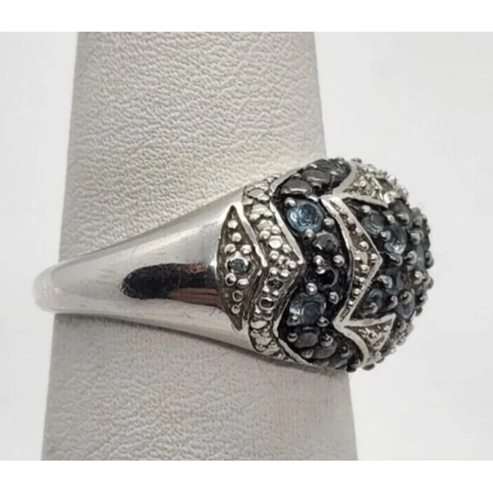 925 Sterling Silver Spinel Ring Size 6.5