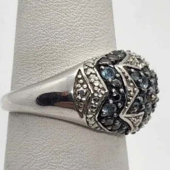 925 Sterling Silver Spinel Ring Size 6.5