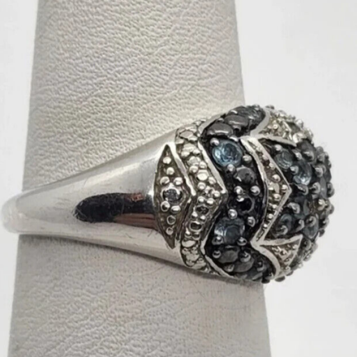 925 Sterling Silver Spinel Ring Size 6.5